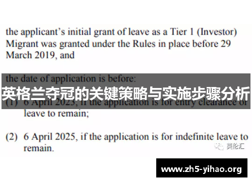 英格兰夺冠的关键策略与实施步骤分析